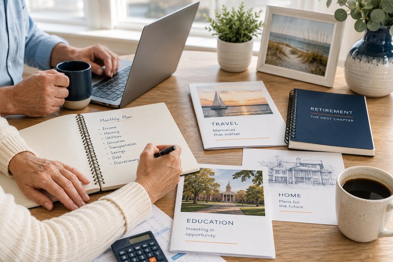 Coordinated cash flow and savings planning materials from Core Wealth Management