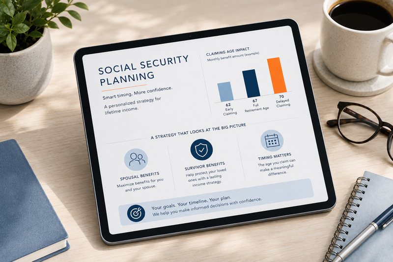 Social Security planning analysis prepared by Core Wealth Management