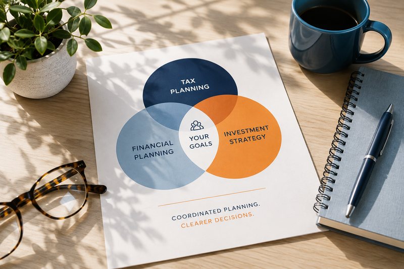 Coordinated tax, financial planning and investment strategy materials from Core Wealth Management